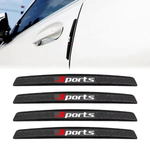 4pcs PVC Auto Door Edge Anti-Collision Protector Strips
