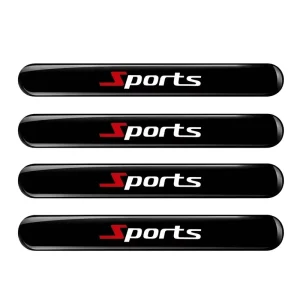 4pcs Universal Silicone Car Door Edge Guard Strips, 3D Domed, Self-Adhesive