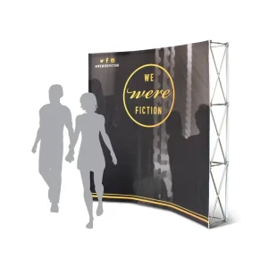 4×3 Straight Tension Fabric Pop-Up Display Wall Stand