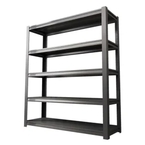 5-Tier Boltless Steel Shelf Rack Adjustable Height Heavy-Duty Garage Home Office Warehouse Storage