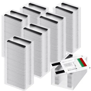 5.5*3.5In Clear Magnetic Label Holder Card Pockets Custom PVC Labels Holder Colorful Index Cards