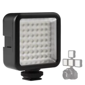 5.5W Fill Light with 49 LED Beads Camera Studio Light for News and Weddings Stabilizer AA Battery Powered