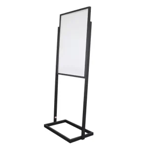 50*70cm Black Steel Single Sign Stand Heavy-Duty Double-Sided Poster Display Stand Info Board Rack