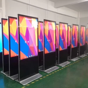 55 Inch Floor Standing Touch Standing Display Lcd Digital Signage Kiosk Advertising Playing Equipment