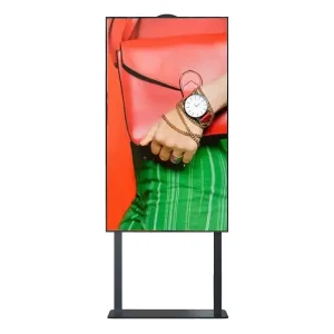 55″ LCD Floor Standing Display Digital Advertising Panel Poster Screen Fine Quality Window Display Signage Digital Poster Stand