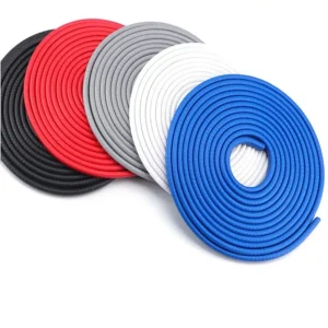 5M/16ft U-Shaped PVC Car Door Edge Guard, Glue-Free Clip-On Seal Strip with Metal Fixing, Universal Fit