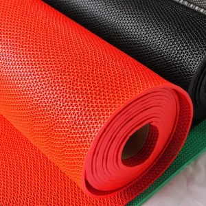 6 mm Waterproof Washable PVC S-Type Anti-Slip Floor Mat for Swimming Pools and Outdoor Use
