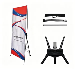 60*160 cm 80*180 cm Tripod X-Frame Banner Stand Lightweight
