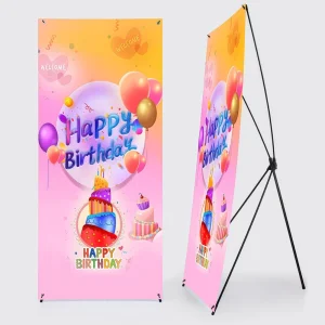 60*160cm 80*180cm Black Iron X Banner Stand Frame Only