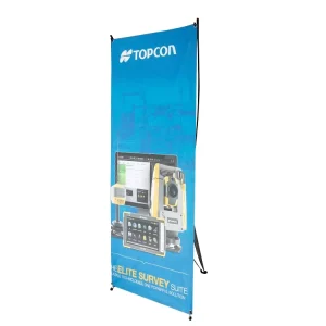60 cm W x 160 cm H Indoor Outdoor Advertising X Banner Stand