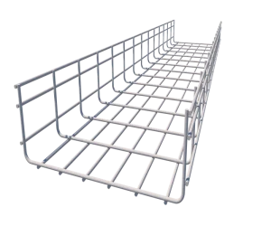 600*100 Hot-Dip Galvanized Carbon Steel 5mm Wire Mesh Cable Tray for Telecom Power and Room Wiring