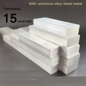 6061 Aluminum Alloy Flat Bar Thickness 15mm Width 20mm 30mm 40mm 50mm 60mm 70mm 80mm 90mm 100mm Length 100mm 150mm 200mm 300mm