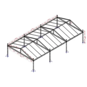 6061-T6 Aluminum F34 Spigot Stage Truss System, TUV Certified
