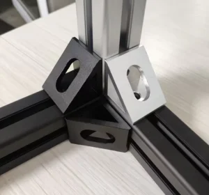 6063 T5 Aluminum Alloy Profile Angle Bracket Alu Extrusion 4040 Flat Bending Corner Fitting for Aluminum Frames and Simulator Setup