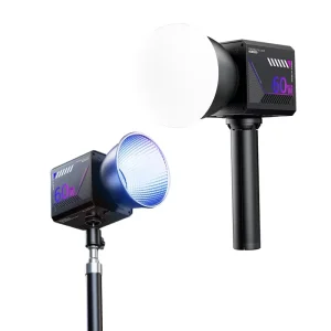 60W RGB COB Photography Fill Light for Video Shooting, Stage, Live Broadcast, Outdoor Use