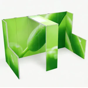 62mm Aluminum Fabric Frame System Modular Exhibition Stand Portable
