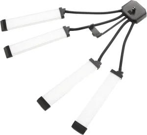 65W LED Fill Light with 4 Arms 3200-5600K Dimmable Photography Video Light for Live Streaming Vlogging Makeup and Selfies