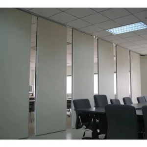 65mm Acoustic MDF Office Movable Partition Panels, Ceiling-Hung System