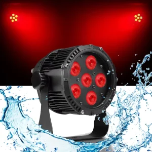 6X20W Waterproof RGBW Mini LED Par Light Suitable for DJ Outdoor Stage and Landscape Lighting with DMX512 Control
