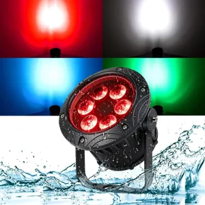 6x10W IP65 Waterproof Aluminum Alloy LED PAR Light DMX512 RGBWY Stage Wash for Outdoor Scenic Lighting