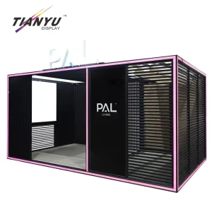 6×9 Expo Booth Illuminated Frames LED Shipping Container Trade Show Booth