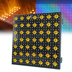 7 x 7 LED RGB Pixel Matrix Light with DMX512, Strobe, Fresnel, and Chasing Effects
