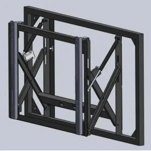 75″ Video Wall LCD Wall Mount Bracket, Hydraulic Push-In and Pull-Out Support