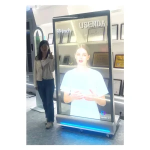 77 Inch 4K Ultra-Thin Wireless OLED Transparent Touchscreen Display Module for Self-Service and Wayfinding