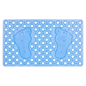 77x45cm Square PVC Foot Massage Bath and Shower Mat Hollow Design
