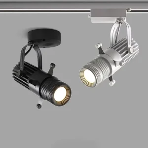 7W 10W 15W COB Spot Light Adjustable Aperture LED Track Ceiling Spotlight for Bars Restaurants Shops