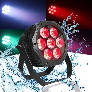 7x10W Waterproof DMX512 LED PAR Light, IP65, RGBWY, for Outdoor Landscape and Events