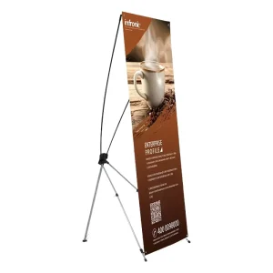 80 x 180 cm X Banner Stand Floor Standing Display Rack
