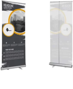 80 x 200 cm Retractable Pop-up Banner Stand with Vinyl Roll-up Display