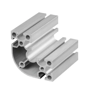8080 Round Corner Aluminum Profile With Radius Edge Anodized For Display Rack Clean Room Frame Safe Automation Equipment