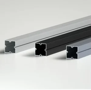 80MM Aluminum Booth Square Column Profile for Standard Exhibition Booth