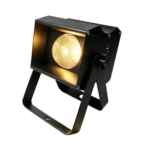 80W COB LED Mini PAR Light with DMX512, Warm White and Cool White, 2-in-1 Strobe
