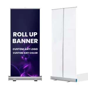 80x200cm Aluminum Portable Retractable Roll-Up Banner Stand for Trade Show Advertising