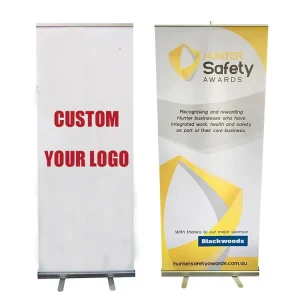 80x200cm and 85x200cm Folding Retractable Roll-Up Banner Display Stand with Dynamic LED Banner