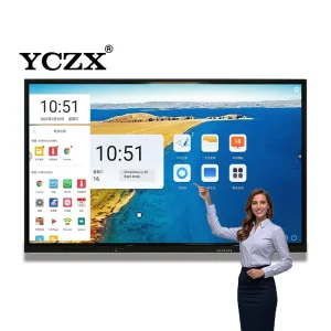 85 Inch 4K Interactive Touch Screen Whiteboard with 20 Touch Points Wall Mount Educational & Business Use