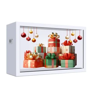 85 inch White Transparent LCD OLED 3D Display Cabinet For Supermarkets Airports & High Speed Rail Stations Manufacturer