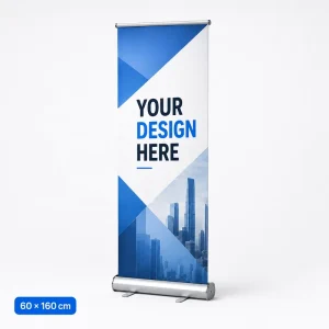 85x200cm Portable Retractable Aluminum Roll-Up Banner Stand with PVC Vinyl 720dpi Printing and Tool-Free Assembly