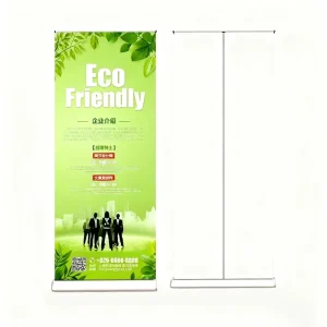 85x200cm Teardrop Roll-Up Stand with Eco-Friendly Fabric Banner