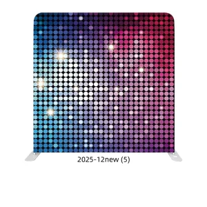 8ft 10ft 20ft Custom Double-Sided Printed Polyester Stretch Cloth Photo Booth Backdrop with Aluminum Frame