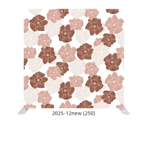 8ft 10ft 20ft Custom Floral Wedding Photo Booth Backdrop Stretch Fabric Portable Aluminum Frame