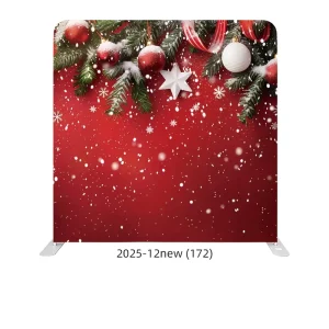 8ft 10ft 20ft Customized Christmas Party Photography Background Cloth with Portable Aluminum Frame
