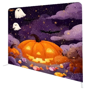 8ft 10ft 20ft Exhibition Backdrop Trade Show Booth Stretch Banner Tension Fabric Display Stand