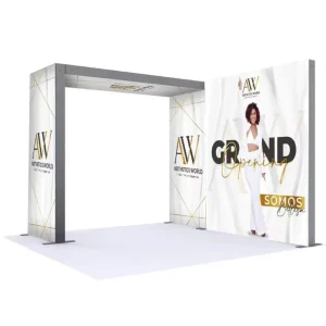 8ft 10ft 20ft Exhibition Backdrop Trade Show Pop up Display Booth Stretch Tension Fabric Display for Trade Show Booth PRINTS