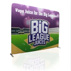 8ft 10ft 20ft Exhibition Trade Show Roll Pull up Pop up Display Booth Stretch Tension Fabric Backdrop Display Banner Stands