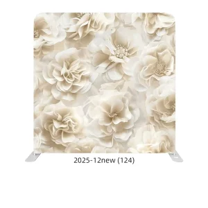 8ft 10ft Custom Flower Wedding Backdrop Curtain with Portable Aluminum Frame