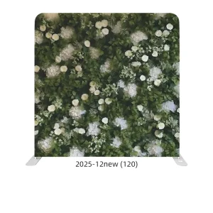 8ft 10ft Custom Flower Wedding Stretch Fabric Backdrop Curtain with Portable Aluminum Frame